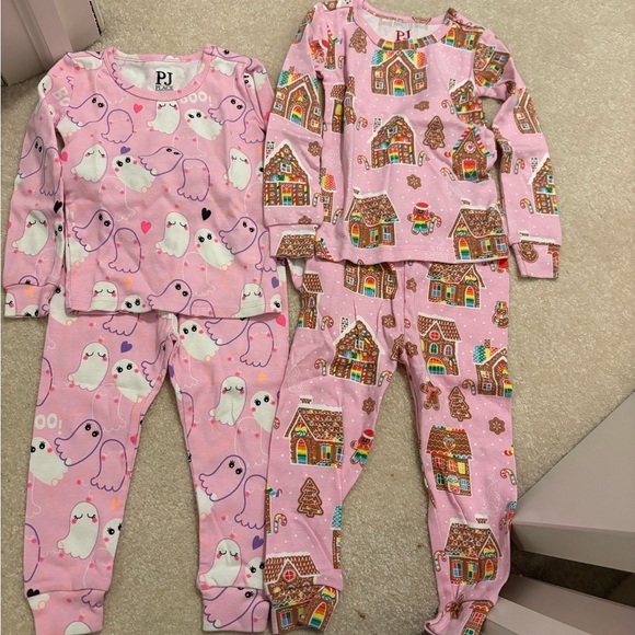The Children's Place Other - 🌸5/$50🌸Toddler Girls Pink Ghost and Gingerbread Pajama Set